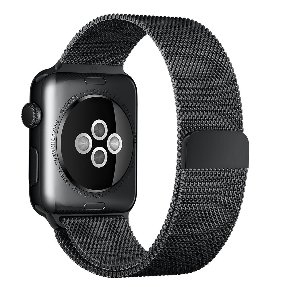 Ремешок Apple Watch 42/44mm Milanese Loop Black